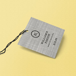 QR Code Clothing Label Price Hang Tag