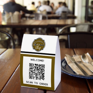 QR code coffee shop scan to order
