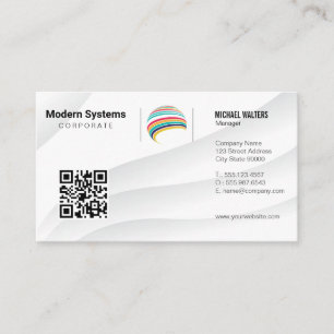 QR Code   Corporate Logo Business Card