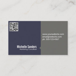 QR Code Corporate Simple Business Card