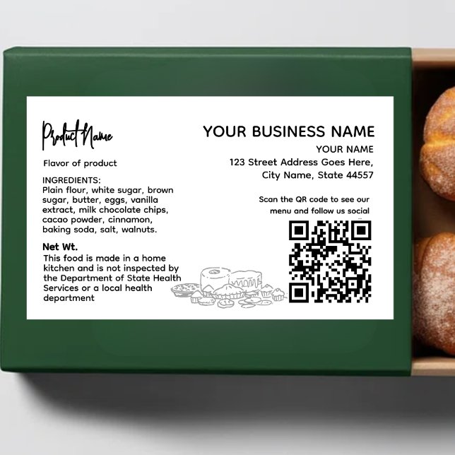 QR Code Cottage Law Food label sticker (Creator Uploaded)