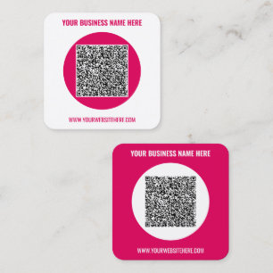 QR Code Custom Text Business Card Choose Colors