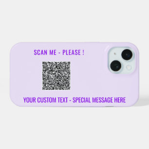 QR Code Custom Text Your Personalised iPhone Case