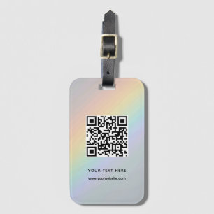 QR Code Custom Website Address Scan Barcode Luggage Tag