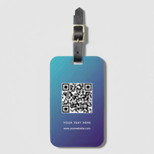 QR Code Custom Website Address Scan Barcode Luggage Tag
