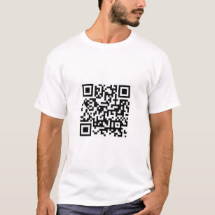 QR Code Customisable Barcode Template Modern T-Shirt