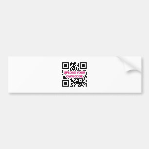 QR Code Customisable Bumper Sticker