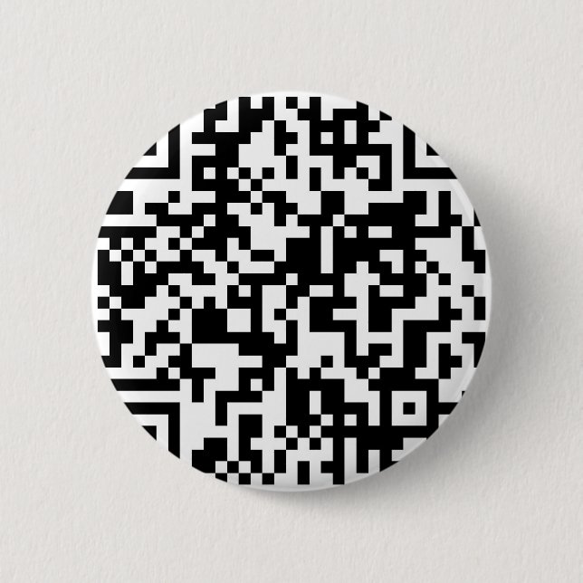 QR code design 6 Cm Round Badge (Front)