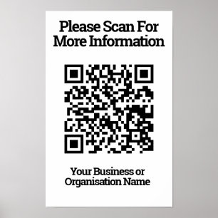 QR Code Design information Poster