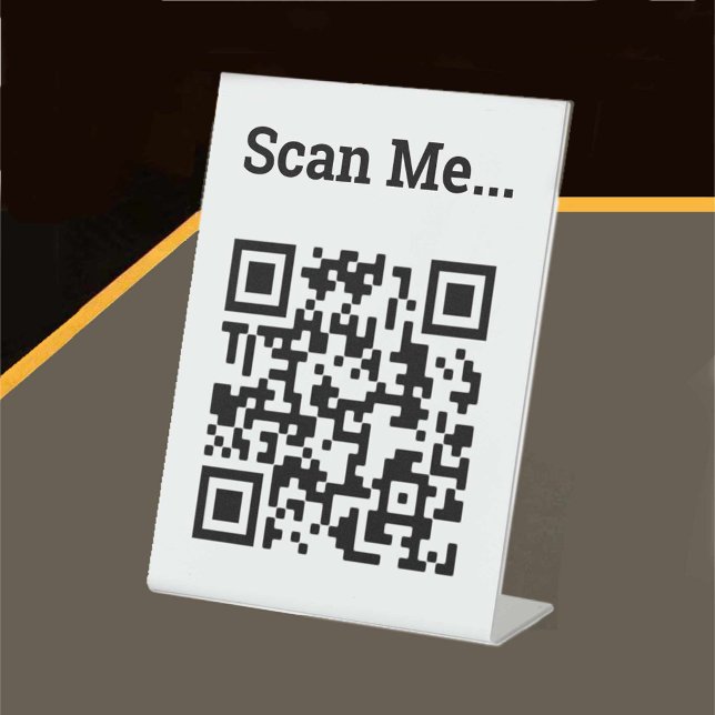 QR Code Design Pedestal Sign (Creator Uploaded)