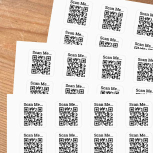 QR Code Design Square Sticker