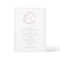 QR Code Dusty Rose Leafy Crest Monogram Wedding