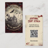 QR Code Event Details Website Dracula's Castle