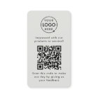 QR Code Feedback Professional Customer Rating Grey