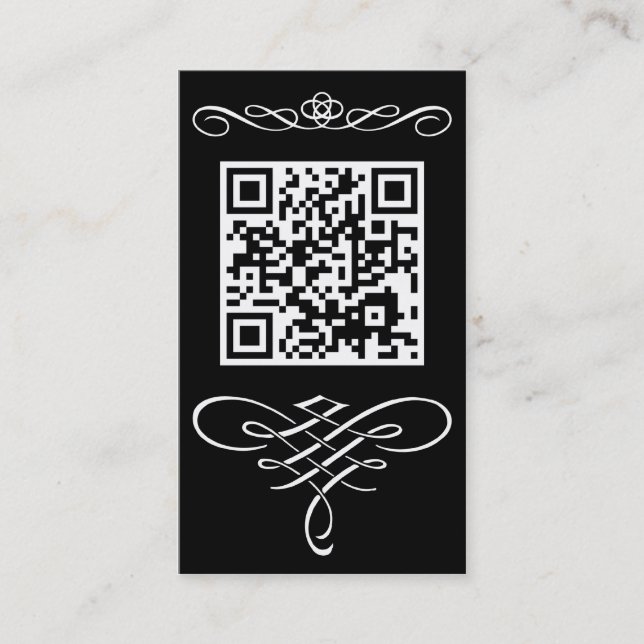 QR code flourish Business Card (Front)