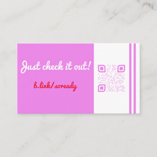 QR Code Flyer - DL-esque Sizing Discount Card (Front)