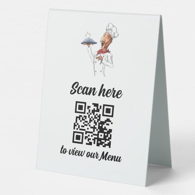 QR Code for Restaurant Menu (Back)