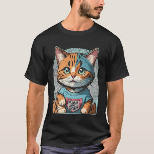 QR code funny cat T-Shirt