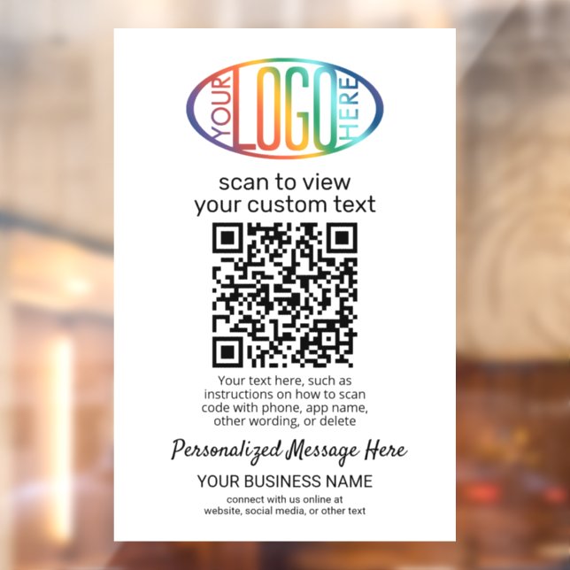 QR Code Generator & Business Logo Modern White (Sheet 2)