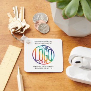 QR Code Generator & Logo Business Promotional Swag Key Ring