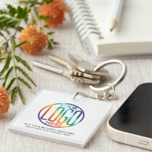 QR Code Generator & Logo Company Promotional Swag Key Ring