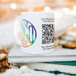 QR Code Generator & Your Logo Business Promotional Coffee Mug<br><div class="desc">Share any website with a stylish custom QR code and logo ceramic coffee mug. To create your own QR code using the generator, simply type the website URL into the template. All wording is simple to personalise or delete, and the colours, fonts and logo transparency are easy to change with...</div>