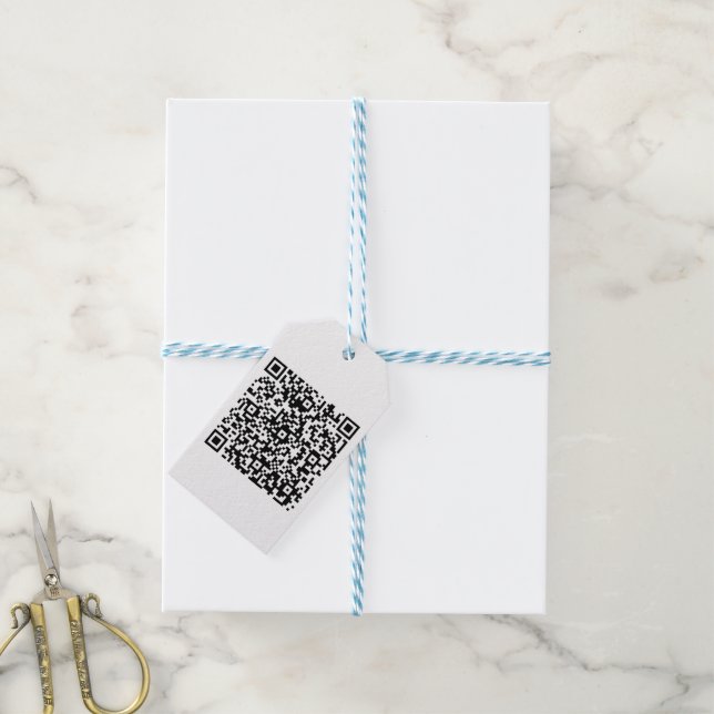 QR-Code Gift Tags (With Twine)