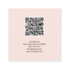 QR Code Girly Brush Calligraphy Pink QR