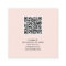 QR Code Girly Brush Calligraphy Pink QR