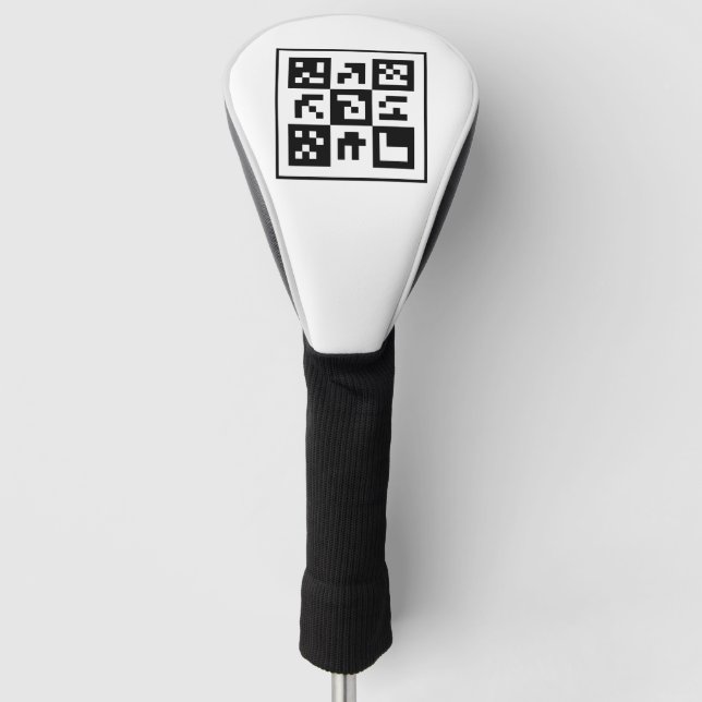 qr code golf head cover (Front)