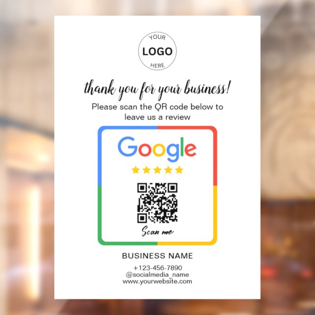Qr Code Google Reviews Business Logo (Sheet 2)