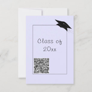 QR Code Graduation Invitation Your Colours and Fon