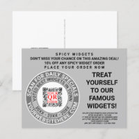 QR Code Grey Business Marketing Cool Advertising