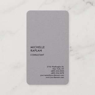 QR Code Grey Modern Professional Exclusive Business Card