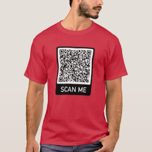 QR Code Info Scan Me Personalised Funny T-Shirt