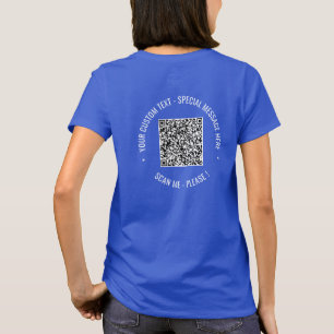  QR Code Info Text Modern Personalised T-Shirt