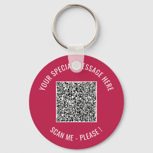 QR Code Info Your Special Surprise Keychain Gift
