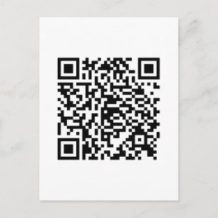 QR Code Junkie Style Postcard