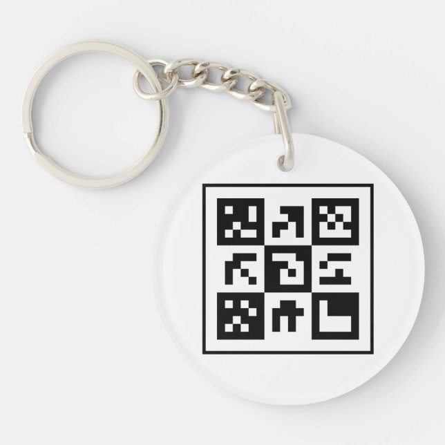 qr code key ring (Front)