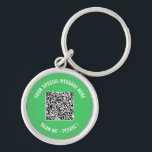 QR Code Keychain Add Special Message Surprise Gift<br><div class="desc">Choose Colours and Font - Your Special QR Code Info and Custom Text Personalised Modern Gift - Add Your QR Code - Image or Logo - photo / Text - Name or other info / message - Resize and Move or Remove / Add Elements - Image / Text with Customisation...</div>