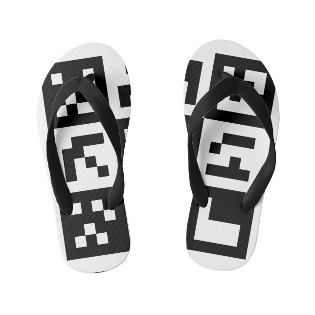 qr code kid's thongs (Footbed)