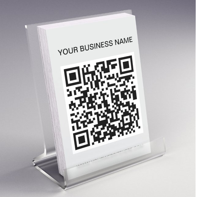 QR Code l Modern Grey Promotional Advertising Flyer (Creator Uploaded)