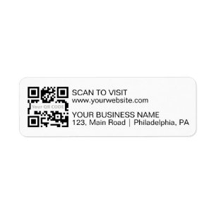 Qr Code labels with your business address