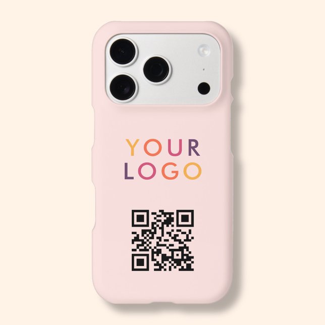 QR Code Logo Business Simple Blush Pink (Creator Uploaded)