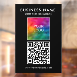 QR Code Logo Modern Minimalist Simple Template