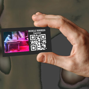  QR Code logo or picture Business Card