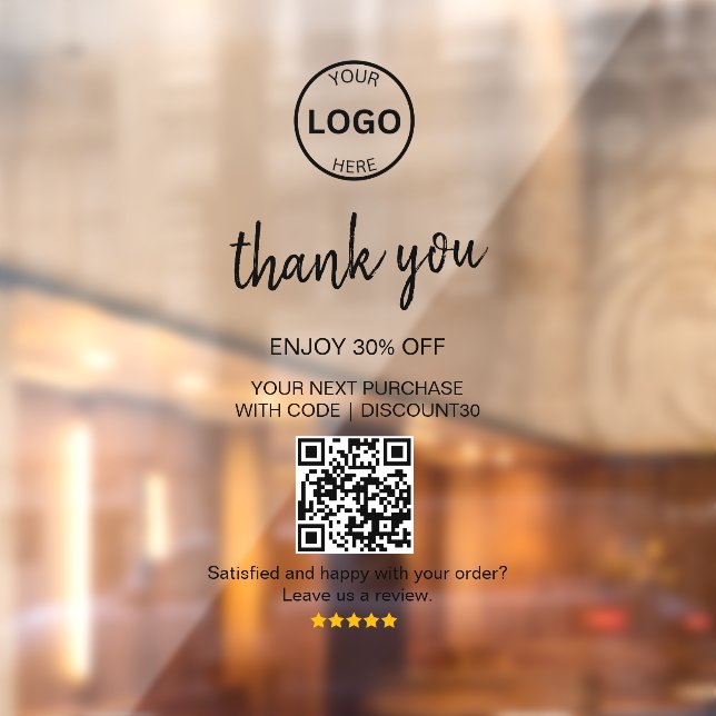 Qr Code Logo Thank you Discount Leave us Review  (Sheet 2)