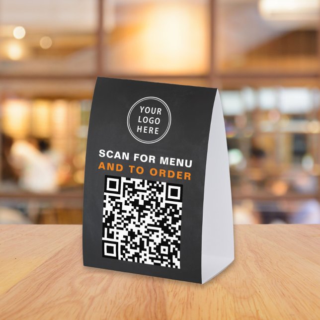 QR Code Menu And Ordering Chalkboard (Creator Uploaded)