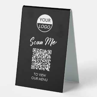 QR Code Menu | Classic Contactless Pedestal Sign