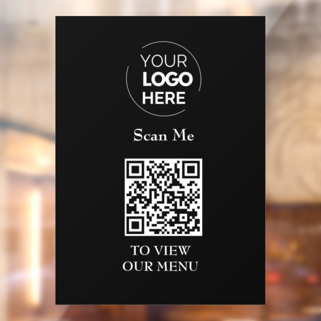 QR Code Menu | Logo Black Contactless Modern (Sheet 2)